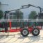 For Mariana Timber Trailer with Crane,Log Trailer with Crane ((1 ton,3 ton,5 ton,8 ton,10ton,12 ton) )