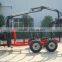 For Mariana Timber Trailer With Crane,Log Trailer With Crane ((1 Ton,3 Ton,5 Ton,8 Ton,10ton,12 Ton) )