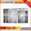 Good prices 4mm thickness double bowl R10 / R0 Radian Corner kitchen sinks