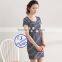 100 cotton korea summer fashion yarn dyed casual dress