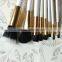 Beauty pure white handle 8pcs makeup tools,shenzhen wholesale cosmetic brush sets