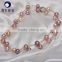 genuine pearl jewelry pearl fashion necklace 13-15mm mixed color edison