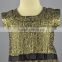 gold jacquard girl clothing OEM/ODM girl summer clothing good quality wholesale girl clothing brand guarantee