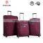 Set 4 expandable softside trolley case luggage