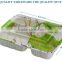 big volume food packaging lunch box with 4 divider