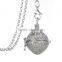 Heavy Duty Antique Silver Round Locket Open Hallow Diffuser Necklace Pendant Charm Necklace