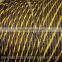 Black steel wire rope with one yellow stand R.H.O.L