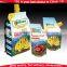 juice plastic packaging stand up pouch with spout