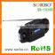 Solar Hand Crank FM AM World Band Radio with LED Torch