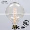 incandescent ball light bulb g125 100w edison filament bulb ul ce approved