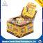 Colorful super-market use corrugated paper display tray, display box