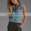 2015 hot sale stylish lady denim vest (JX2512)