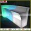modern illuminated led plastic portable bar counter furniture for salon