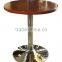 2014 hot sales restaurant table with chrome leg