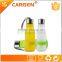OEM logo 500ml frosted plastic lemon water bottle