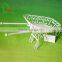 Dollhouse Miniature Shabby Chic Metal Rusty Wheelbarrow Planter