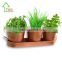 Garden Porch Windowsill 3 Metal Tin Pot Tray Home Herb Planter