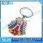 Customized enamel logo bicycle brand keychain