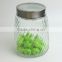 Kitchen Use Glass Storage Jar with Metal Lid/ Glass Canister