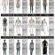 Shop window custom luxury display fabric dress form mannequin