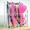 China Supplier high quality steel book rack cabinet acrylic magazine holder PMMA book shelf