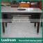 ADA Hotel Bathroom Vanity Furniture With Black Glass Vessel Basin