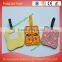 SILICONE LUGGAGE TAGS / 3D luggage tags for bags