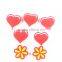 popular lovely flower shaped shoe charms/soft pvc shoe jibbtz/decorative shoelace charms