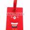 Funny Cute Custom Shaped Luggage Tags PVC Travel Animation Silicone Airline Bag Tag