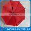 red color golf umbrella with printing logo straight umbrella