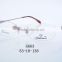 2016 New stylish metal speculate glasses full rimless g663