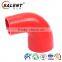 32mm>19mm(1-1/4''>3/4'')90 Degree Elbow Reducing Red Silicone Hose