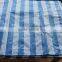 Striped blue white polyethylene canvas tarps PE plastic lona