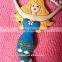 3D silicone cartoon mermaid souvenir gifts design