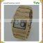 China square bracelet digital wooden watches for men