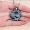 2016 Halloween hot sale Amazon silver chian photo jewelry glowing pendant bat necklace