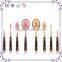 Professional toothbrush shape 4pcs rose gold oval makeup brush set wholesale makeup brushes