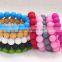Silicone Bead Bracelet Use for Baby Teether Wholesale DIY