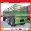 2 axles 4 wheel farm trailers /(flatbed drawbar full trailer and dump tipper full trailer)
