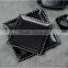 Square 5 Piece Porcelain Dinnerware Set with Dinner Plates, Salad Plates, spoon and flat plate