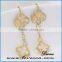 Fashion EarringJewelry Shinney Gemstone Hoop Earring with 18K Gold Plated