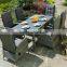 Garden Dining Furniture Rattan table and chair dinning table set