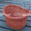 wicker dog bike basket