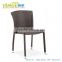modern plastic rattan chair stackable resin wicker chair C010