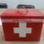 Household Rectangle Red Medicine Box Drugs Cabinet Storage Bin