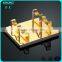 Customized V shape acrylic microphone display stand holder