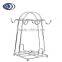 Metal Wire Rack for Organizing 6 Saucers & 6 Cups & 6 Spoons Espresso Set Rack Tea Set Display Stand