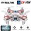 Mini Nano Quadcopter Wifi FPV 0.3MP Camera LED 3D Flip 4CH Micro Drone Cheerson CX-10W