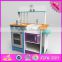 2016 new design preschool home play wooden toy kitchen sets for kids W10C252