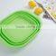 Silicone folding pots vegetables wash basin car portable fishing water bucket